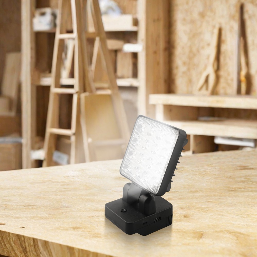 Easily Adjustable Cordless LED Work Light Compatible with For Metabo Batteries