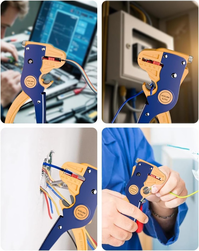 Automatic Adjustable Wire Stripper Tool for Clean Stripping – Compact & Durable