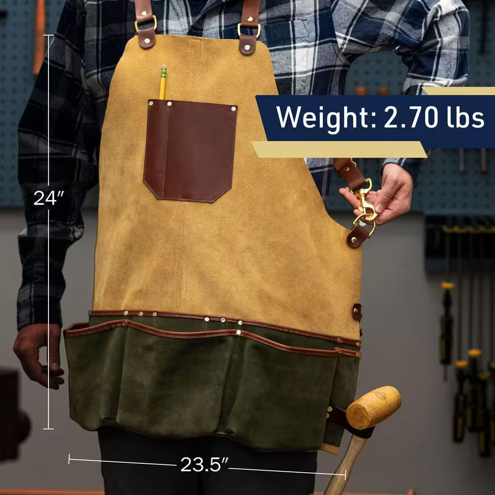 Suede and Leather Shop Apron