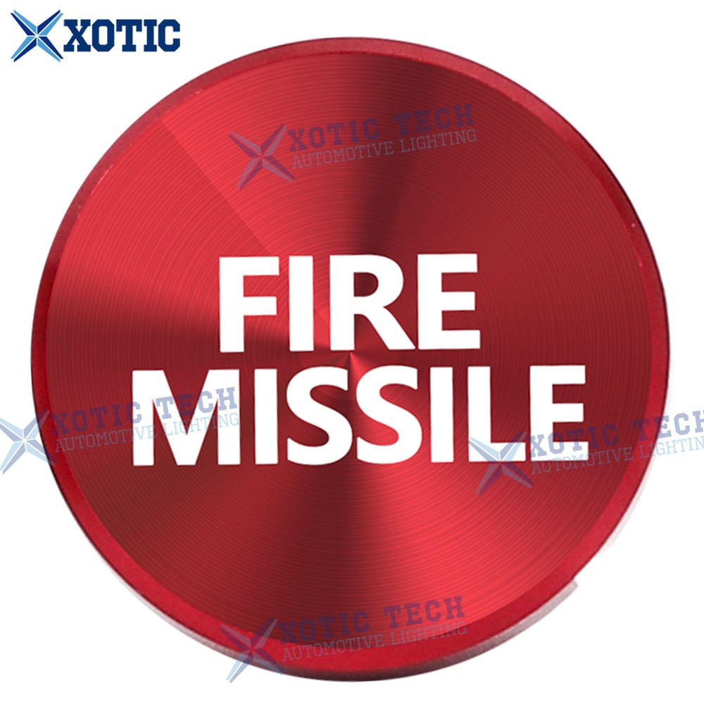 2X Interior Billet Aluminum Fire Missile Eject Button Car Cigarette Lighter Trim