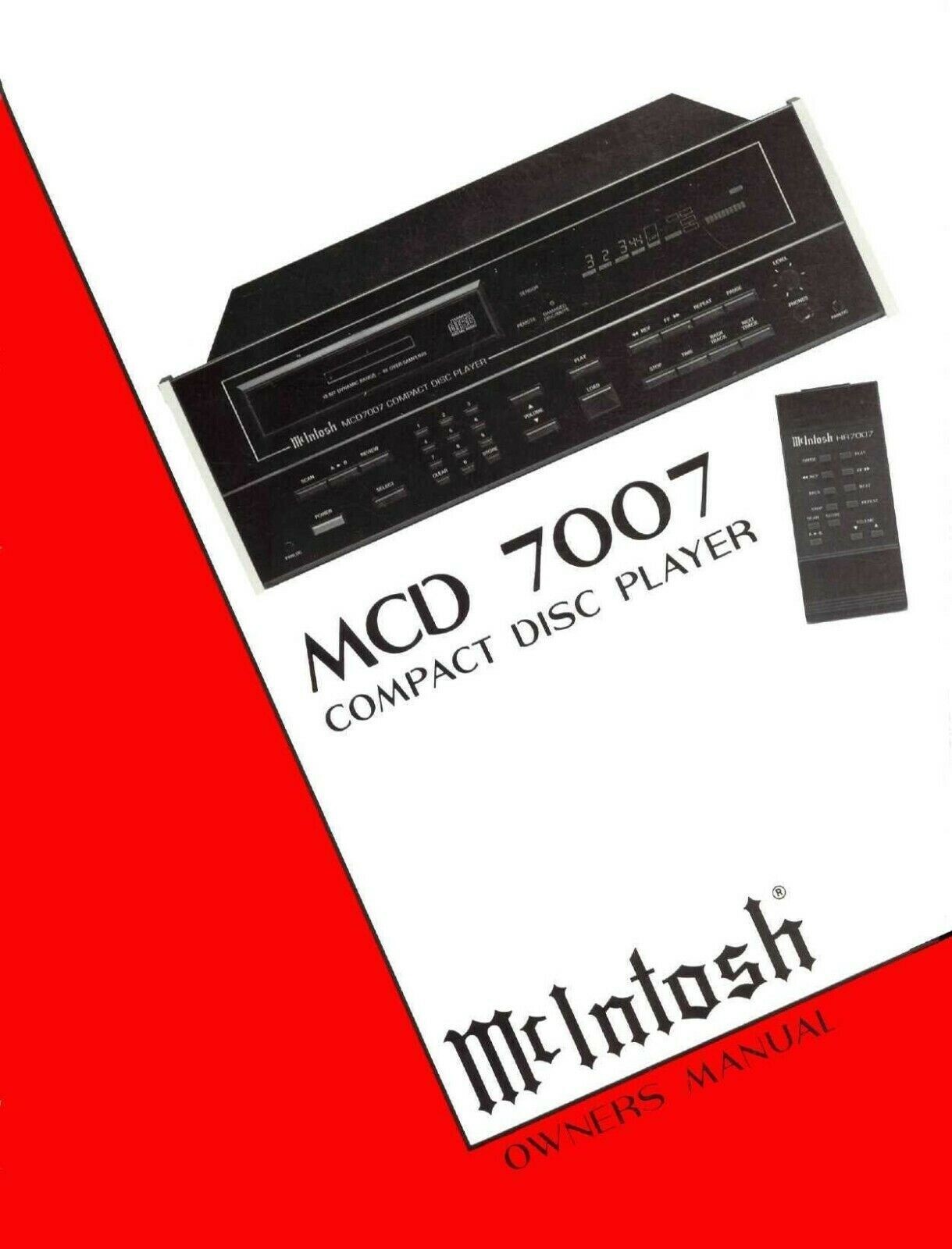 + 350 McIntosh Owners Manuals, Service, & Brochures (on a Flash Drive or a CD)