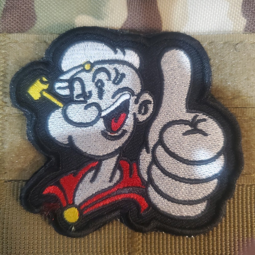 POPEYE Embroidered Tactical Morale Patch Hook and Loop