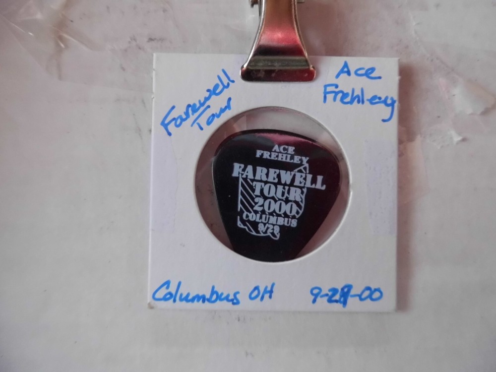 KISS "ACE FREHLEY" 9/29?/00 GUITAR PICK~READ DESCRIPTION #9 ~1