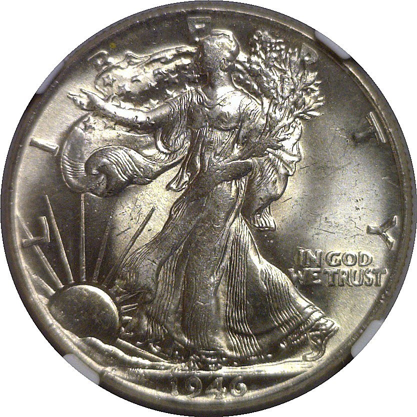1946 Walking Liberty Half Dollar NGC MS-63