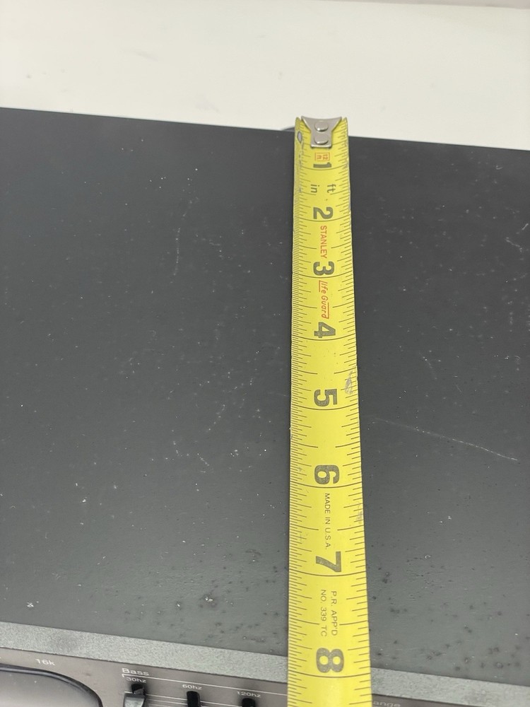 AudioSource EQ 100 Graphic Equalizer Spectrum Analyzer Tested Working RCA