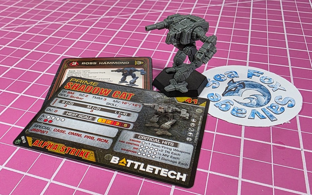 BattleTech Shadow Cat Omni-Mech - Clan Command Star + Cards!!!