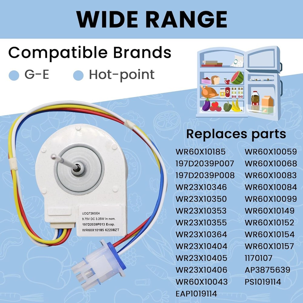 Refrigerator Evaporator Fan Motor