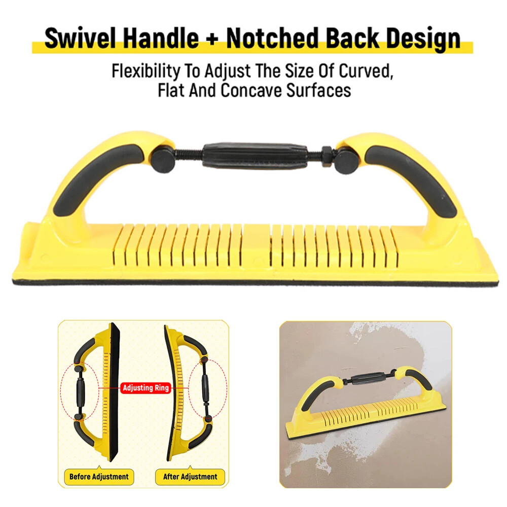 Dry Grinding Hand Push Board Car Putty Ash Hand Planer Rectangular Vacuum
