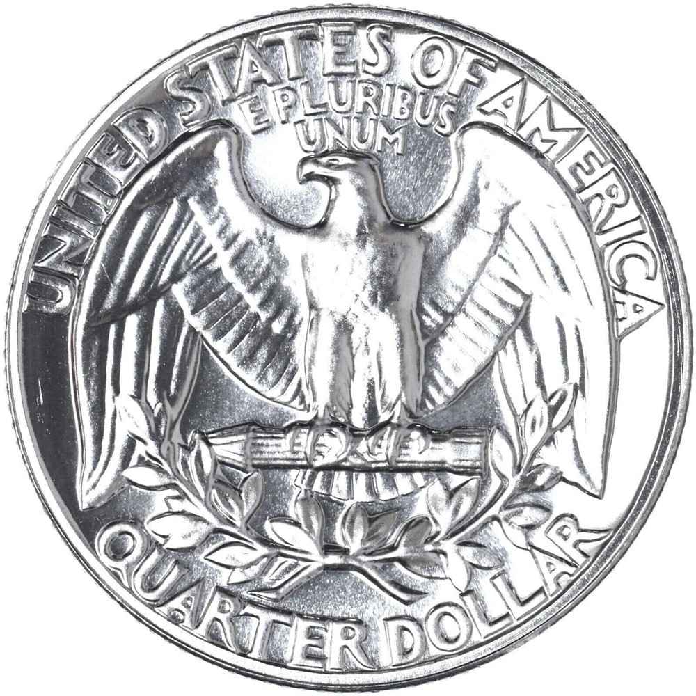 $1 Face - Brilliant Uncirculated 90% SILVER Washington Quarters Random Date