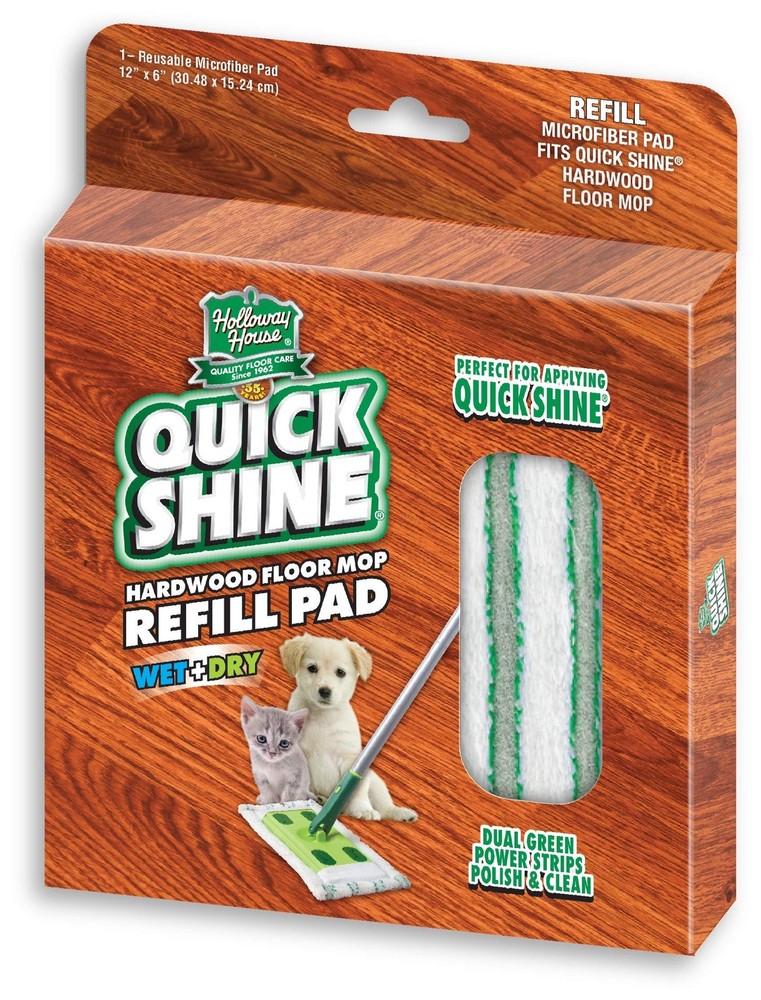 Quick Shine 2 Pack Smart Combo & Sustainable Hard Surface Floor Mop Refill Mo...