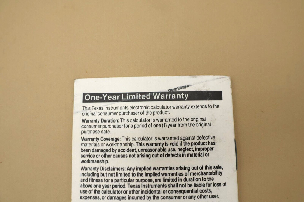 Texas Instruments TI-1795 Mini Calculator Manual/ quick Reference Guide- Dut's