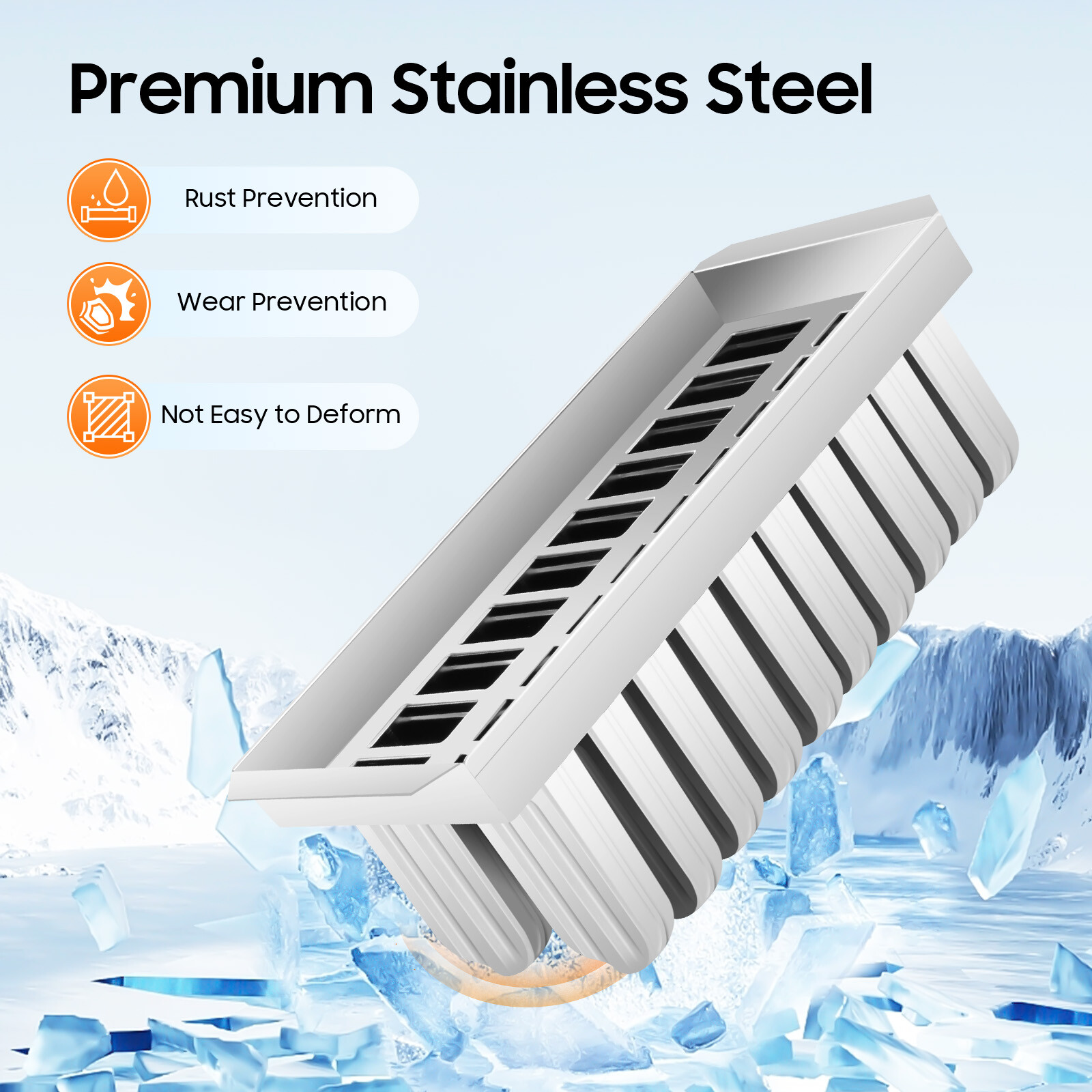 20x Stainless Steel Molds Ice Pop Lolly Popsicle Ice Cream Stick Holder Mold Top