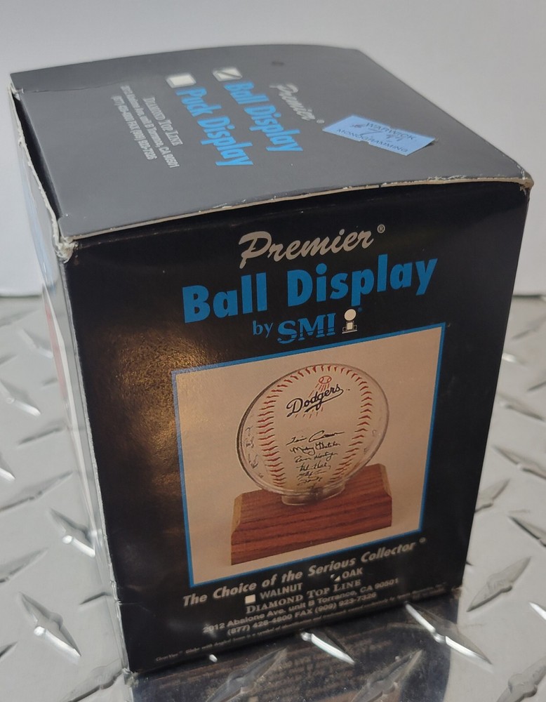 Baseball Holder Wood Base Trophy Game Ball Display Case Award Box E