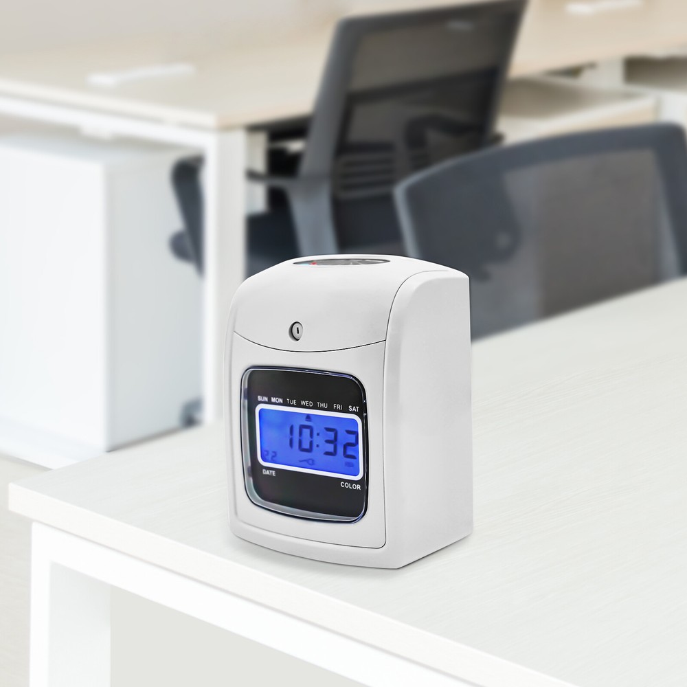 Pyramid Time System Model – Attendance Clock with LCD Display and Alerts