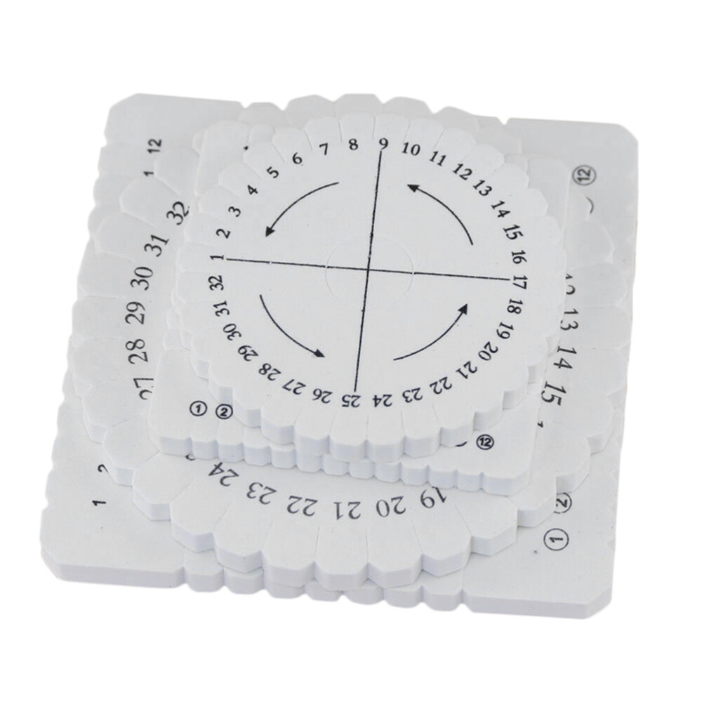 4PCS Practical Rope Braiding Disc Braiding Plate Knitting Disc Disk Tray Disk