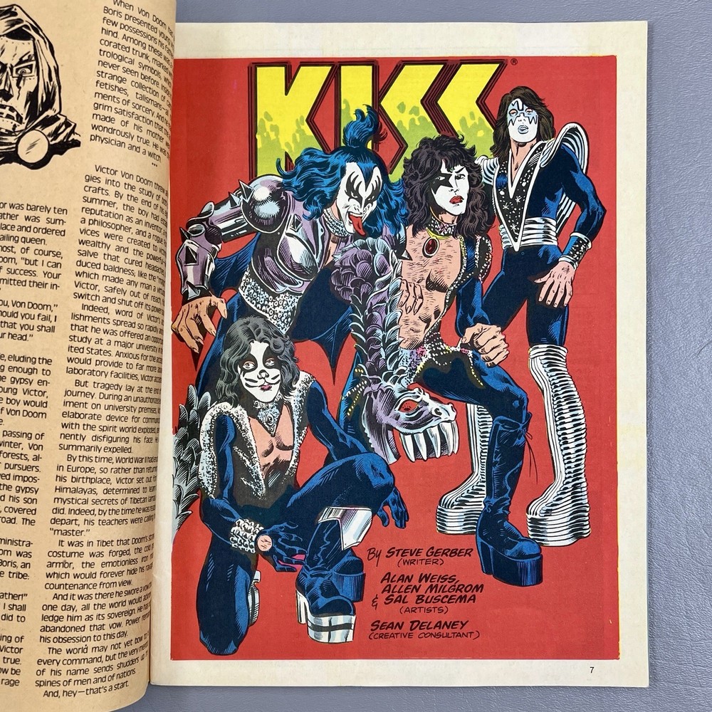 Kiss Stan Lee Rock Steady Comic Book For Marvel Comics Steve Gerber 1977