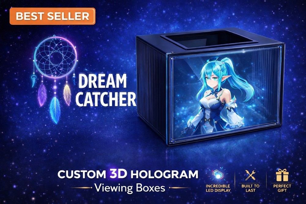 3D Hologram Viewing Box Projector – tablet Compatible Display Illusion Box