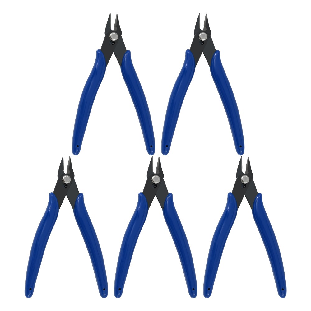 5x Micro Flush Cutter, 2 Pack Small Wire Cutters Spring Loaded Cutting Plier