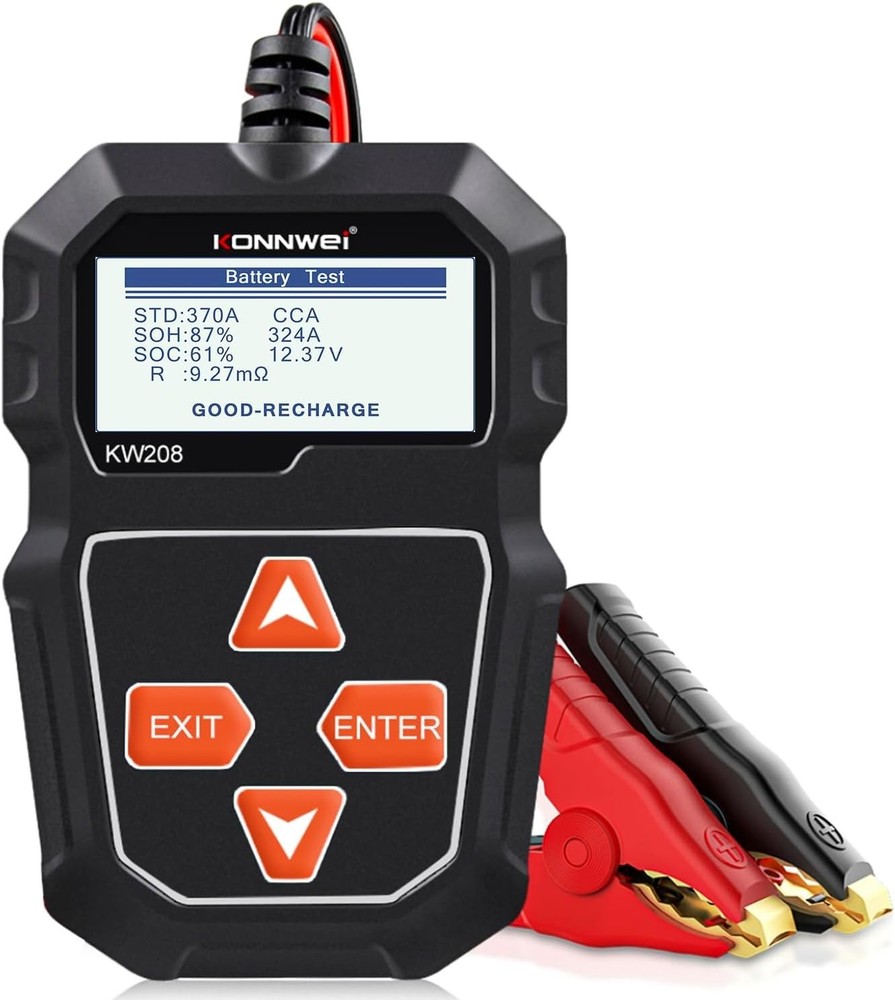 Portable 12V Battery Analyzer - Tests Cranking & Charging Systems with Ease