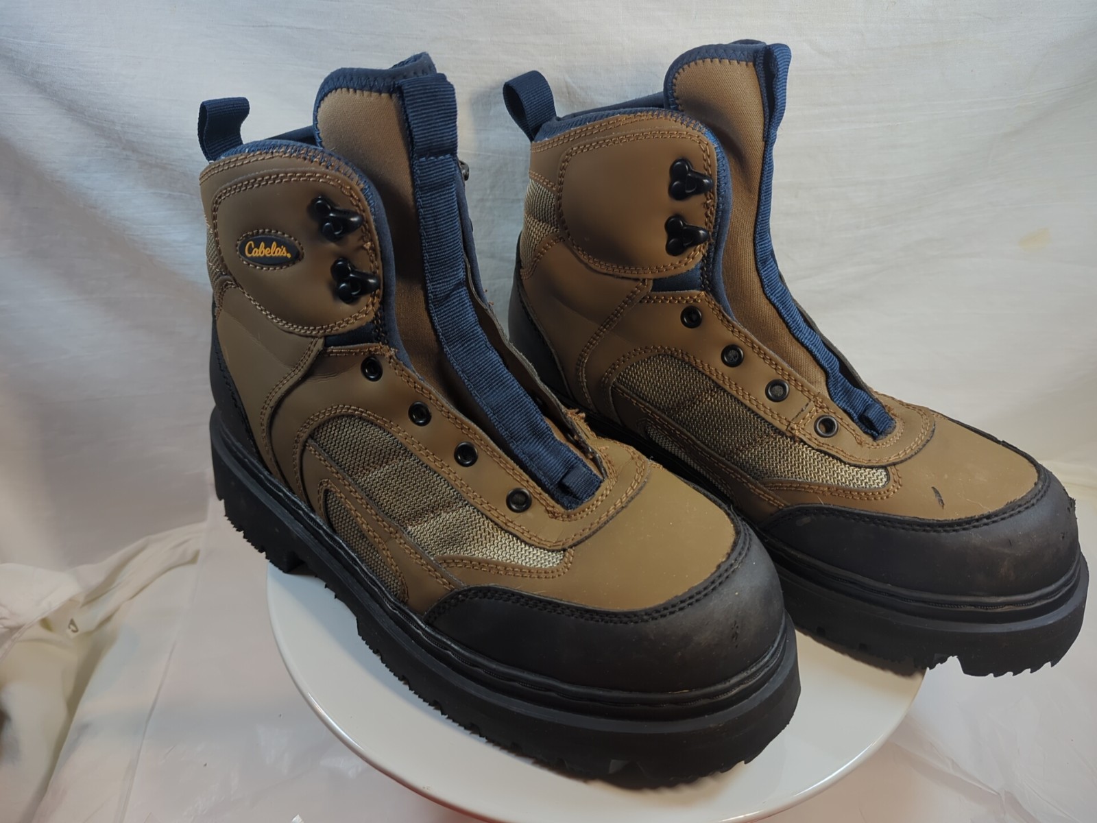 Cabela’s Boots Ultralight Felt Sole Wading Mens 11 M Brown Black Fishing