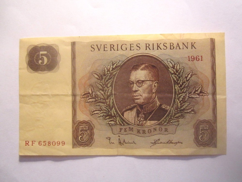 1961 SWEDEN 5 KRONOR