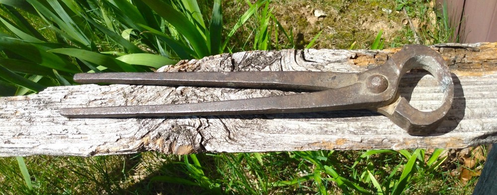Antique Hand Forged Blacksmith Nippers 1900s