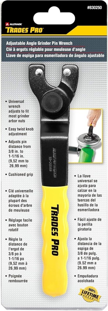 Adjustable Angle Grinder Pin Wrench - Universal Tool for Easy Grinding