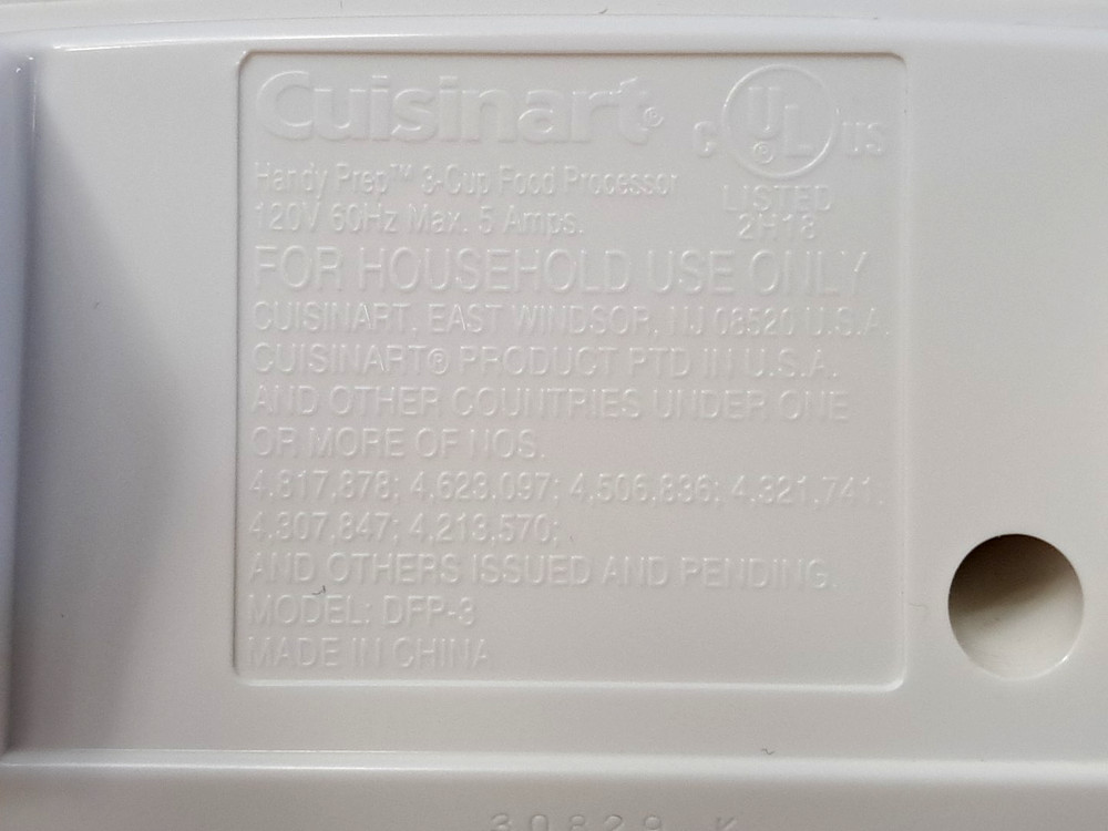 Cuisinart Little Pro Handy Prep Food Processor Replacement MOTOR BASE DFP-3 EUC!