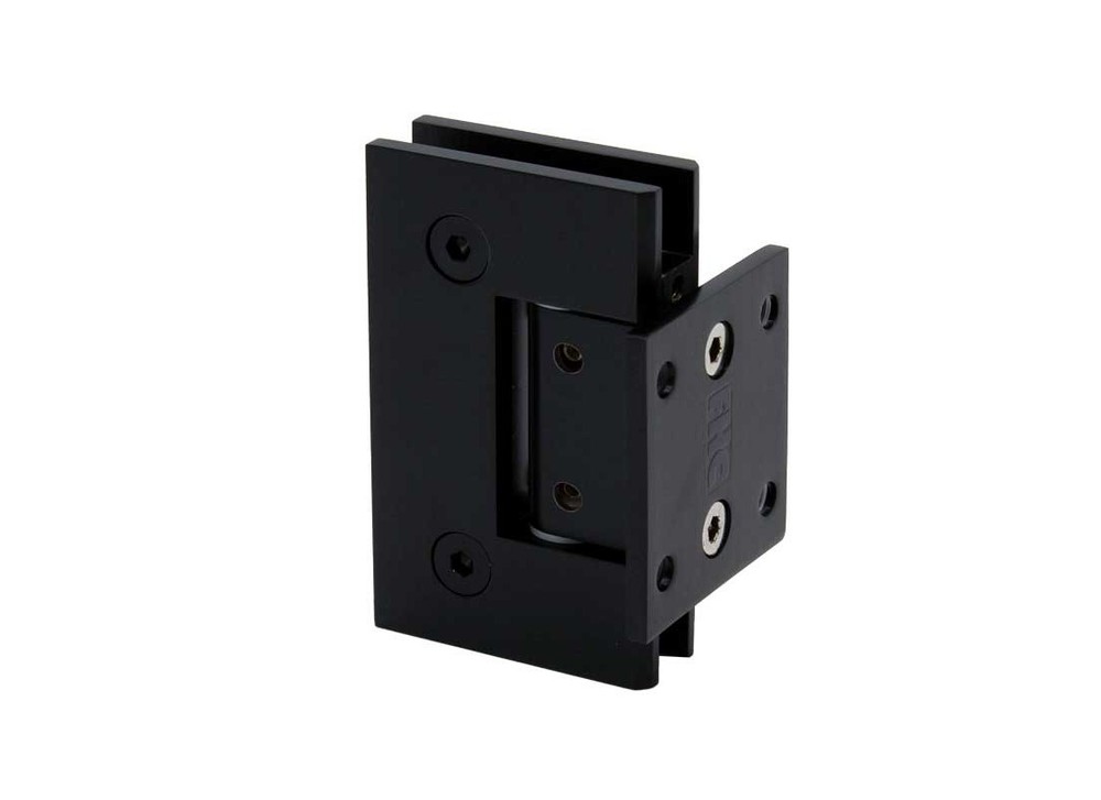 Glendale Adjustable Square Wall Mount Hinge Short Back Plate - Matte Black