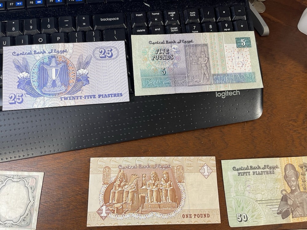 Assorted Egypt Old & New Banknotes Lot High Value
