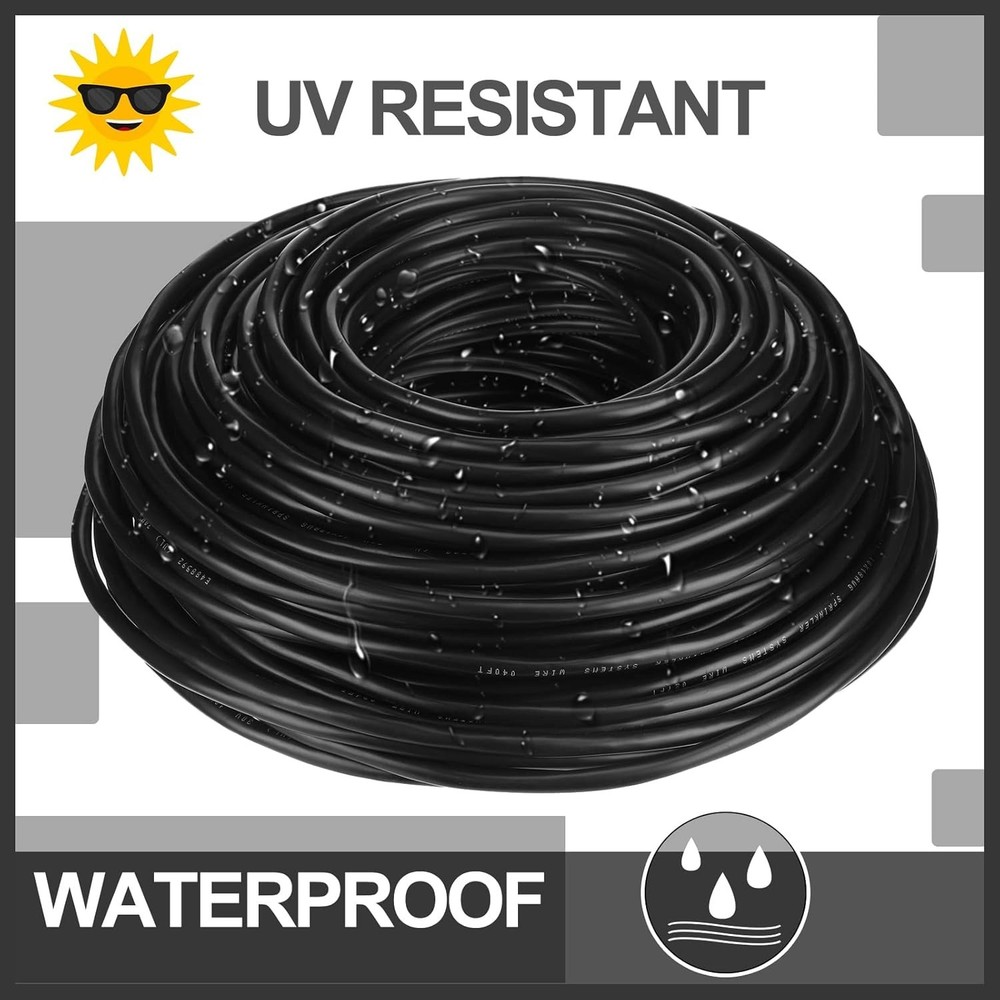 100 Ft UV Resistant 18 Gauge Sprinkler Wire - Durable Irrigation Cable Solution