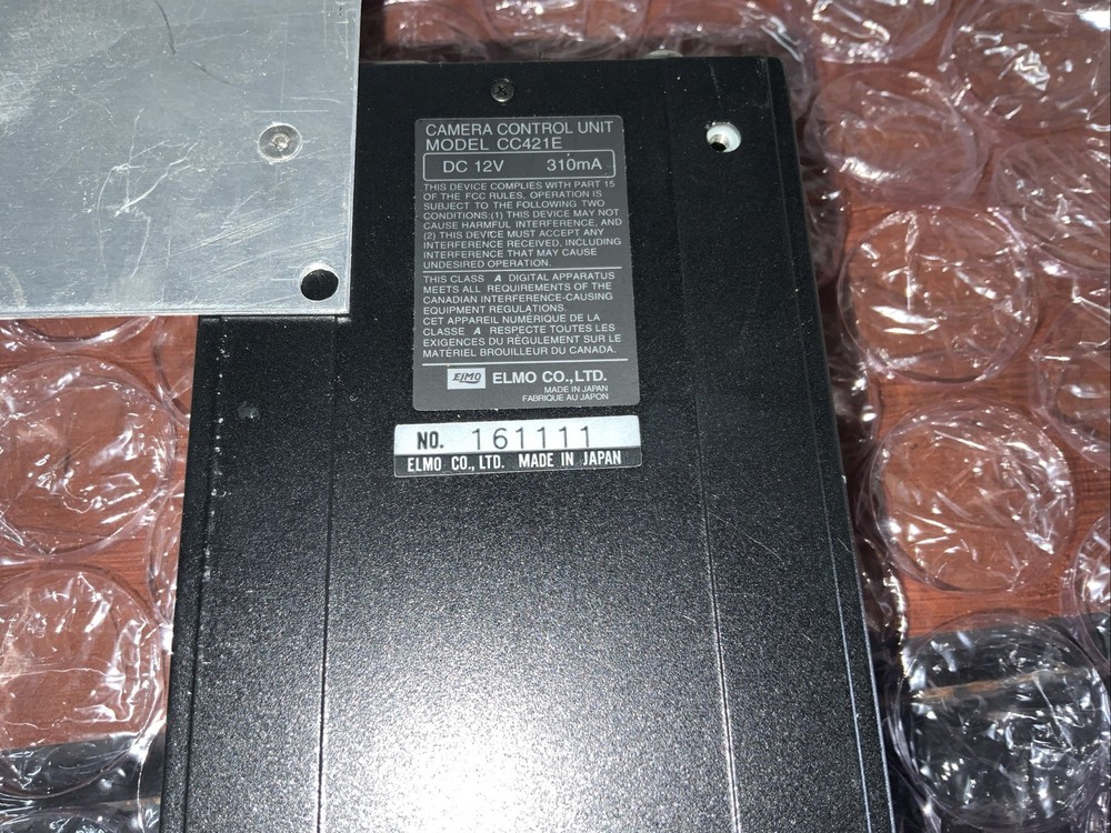 ELMO CC421E CCU Camera Controller/Power Supply, NTSC, 12DC