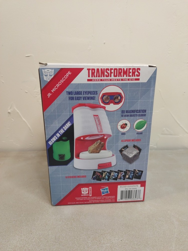 2025 TRANSFORMERS Hasbro JR. MICROSCOPE 8x Magnification/STEM/Digital NEW Read