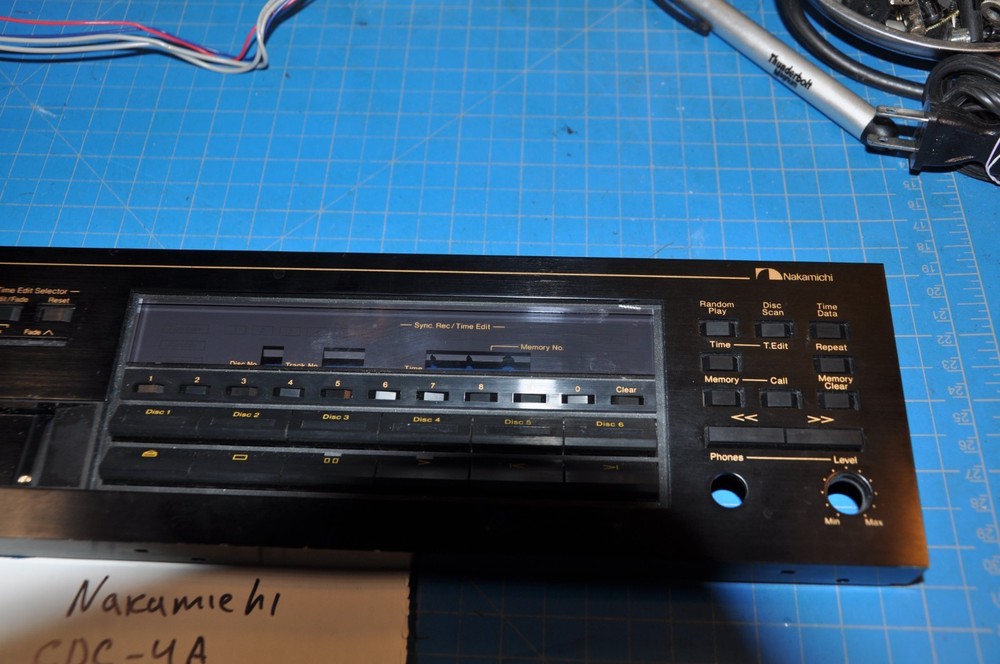 Nakamichi CDC-4A CD Changer Replacement Parts Front Face Panel Plate