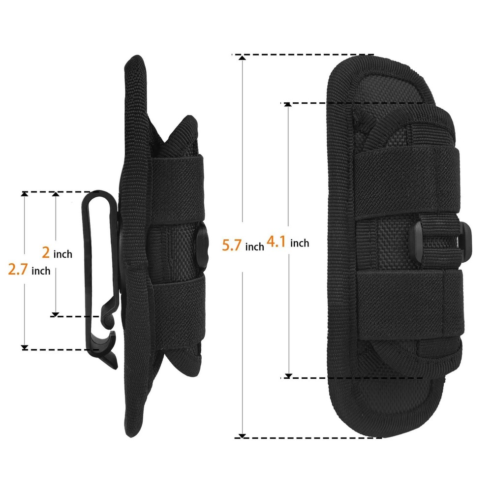 Tactical Flashlight Holster, Pouch, black