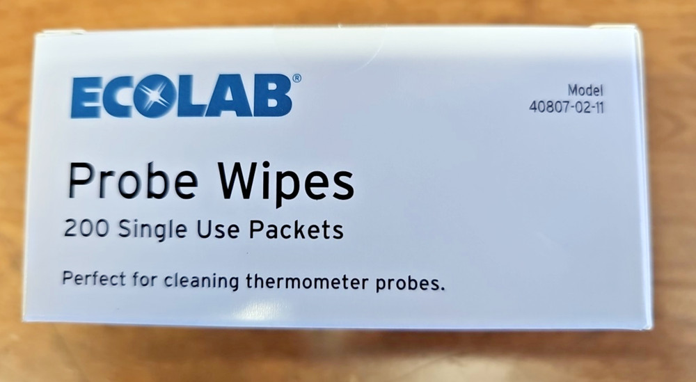 Ecolab Probe Wipes 1000 Single Use Packets Model 40807-02-11