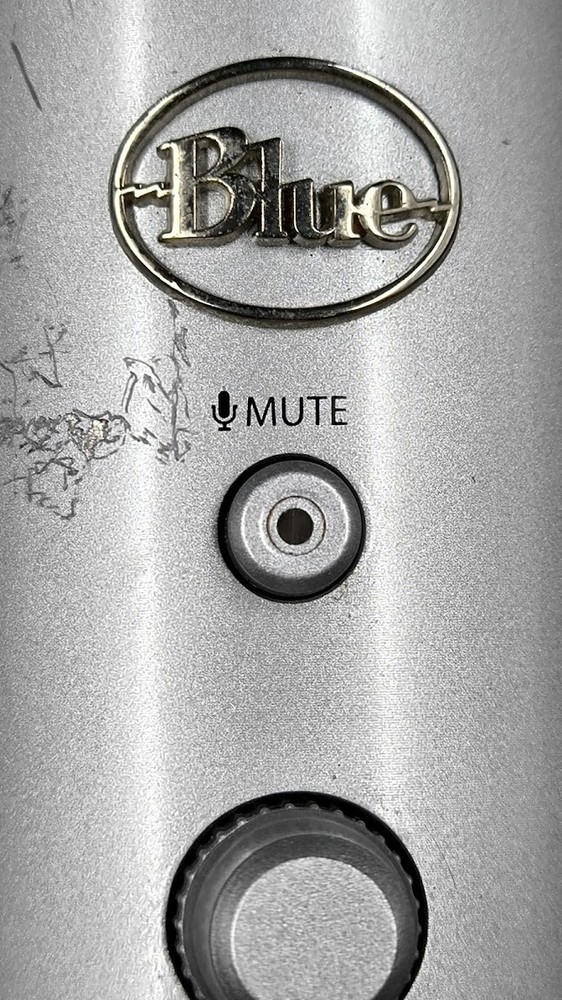 Blue Yeti Microphone Used Working Silver