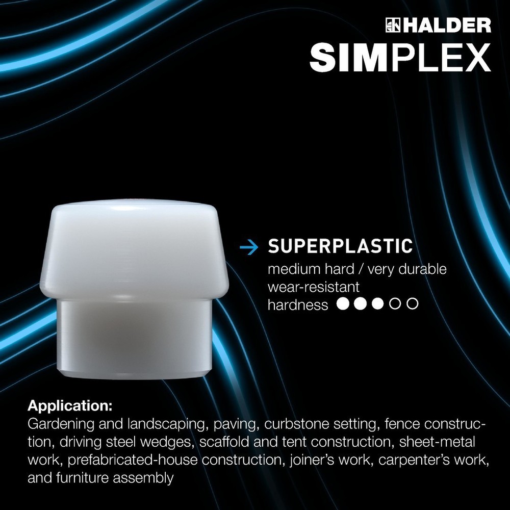 Halder 3207.060, Superplastic Replacement Insert for Size 60 Simplex, Free Ship