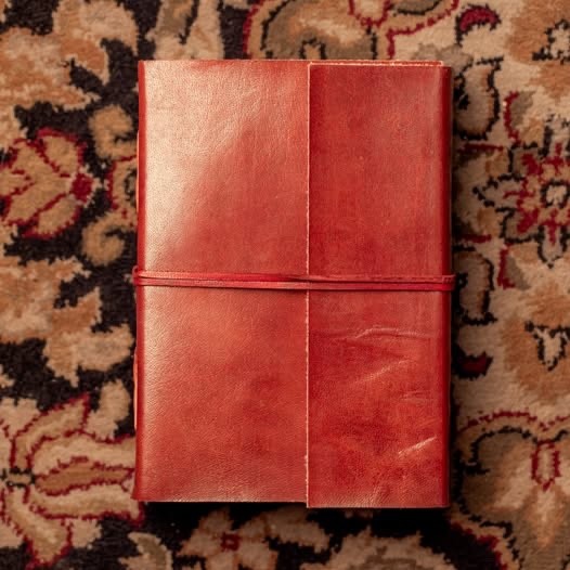 Small Leather Journal Blank Pages Handmade Writing Notebook Wrap Strap