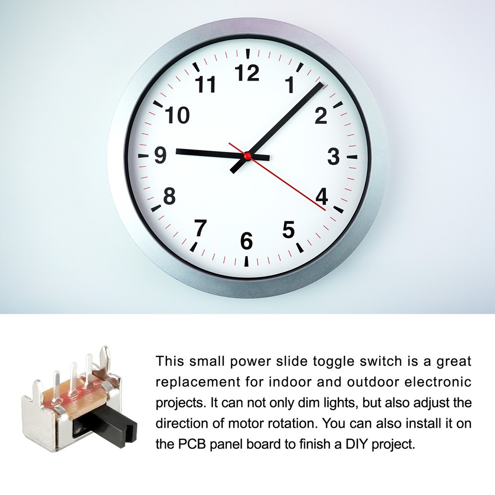 Toggle Switch Latching Slide Control 3 Pin 1P2T 3mm/20 Pcs