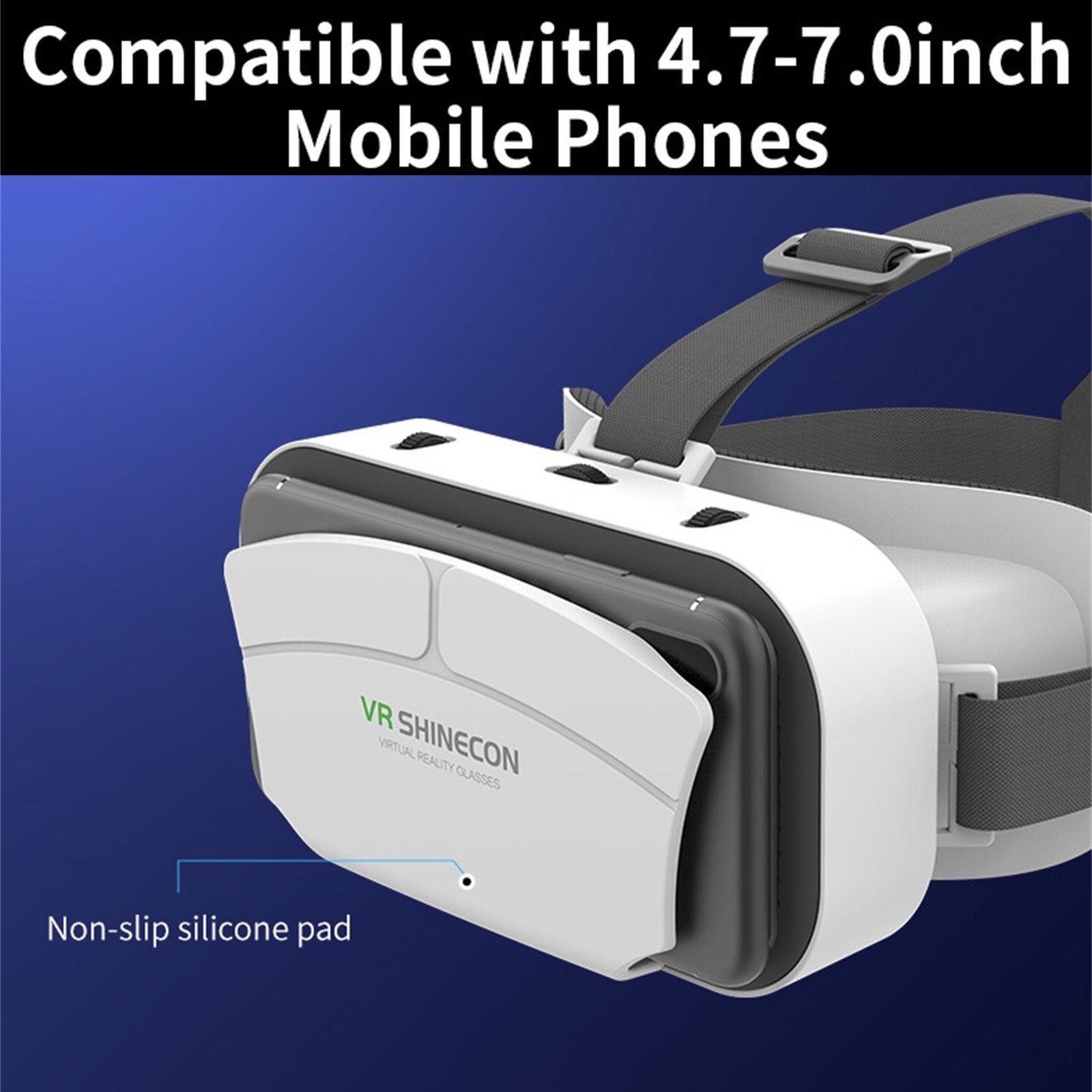 Phone VR Headset 3D Virtual Reality Glasses Goggles for Adults Watching Movies