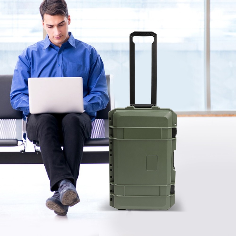 22" Camera Hard Case Protective Roller Camera Carrying Case Waterproof Dustproof