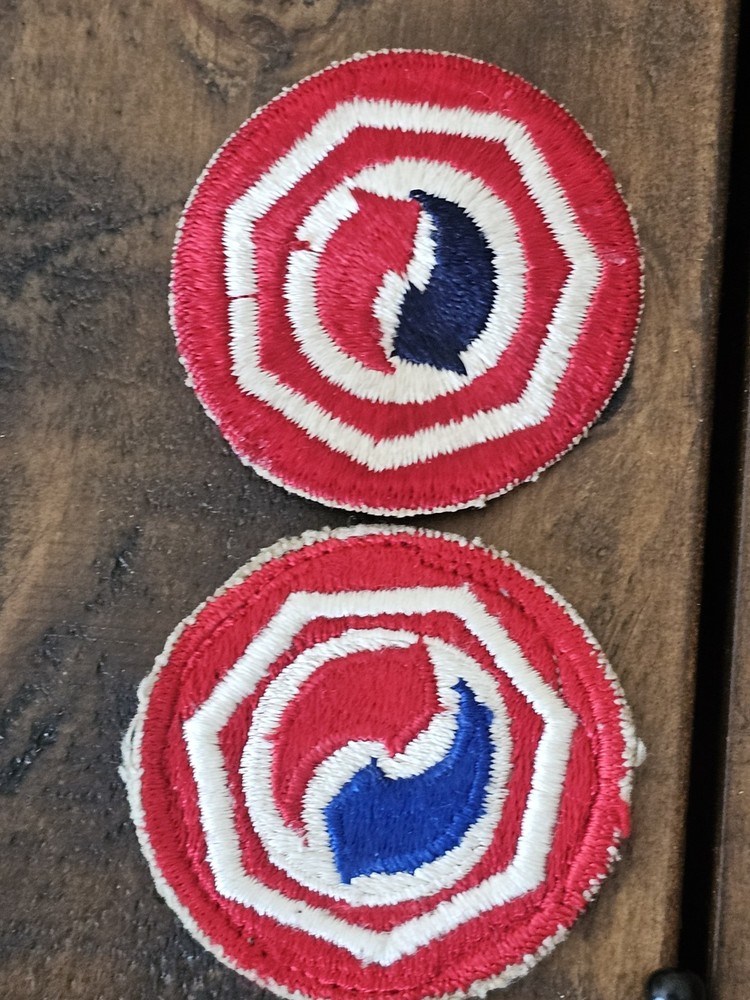 WWII US Army 7th Log Logistics Command Cut Edge Variation Patch Set L@@K!!!