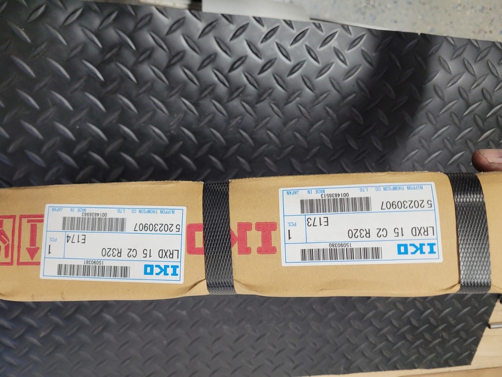 (2) IKO #LRXD 15 C2 R320 Linear Guides