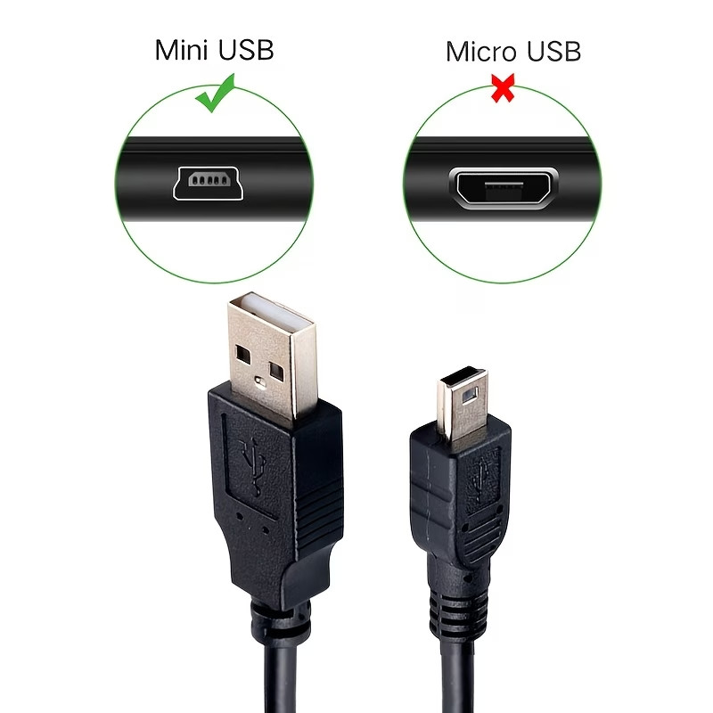 3FT Mini USB Data Sync Charger Charging Cable Cord SatNavs, Dash Cam