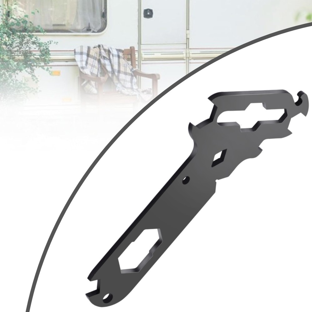 Black Multitool With 14-In-1 Separate Rigger Tools Including Wing Nut Spanner