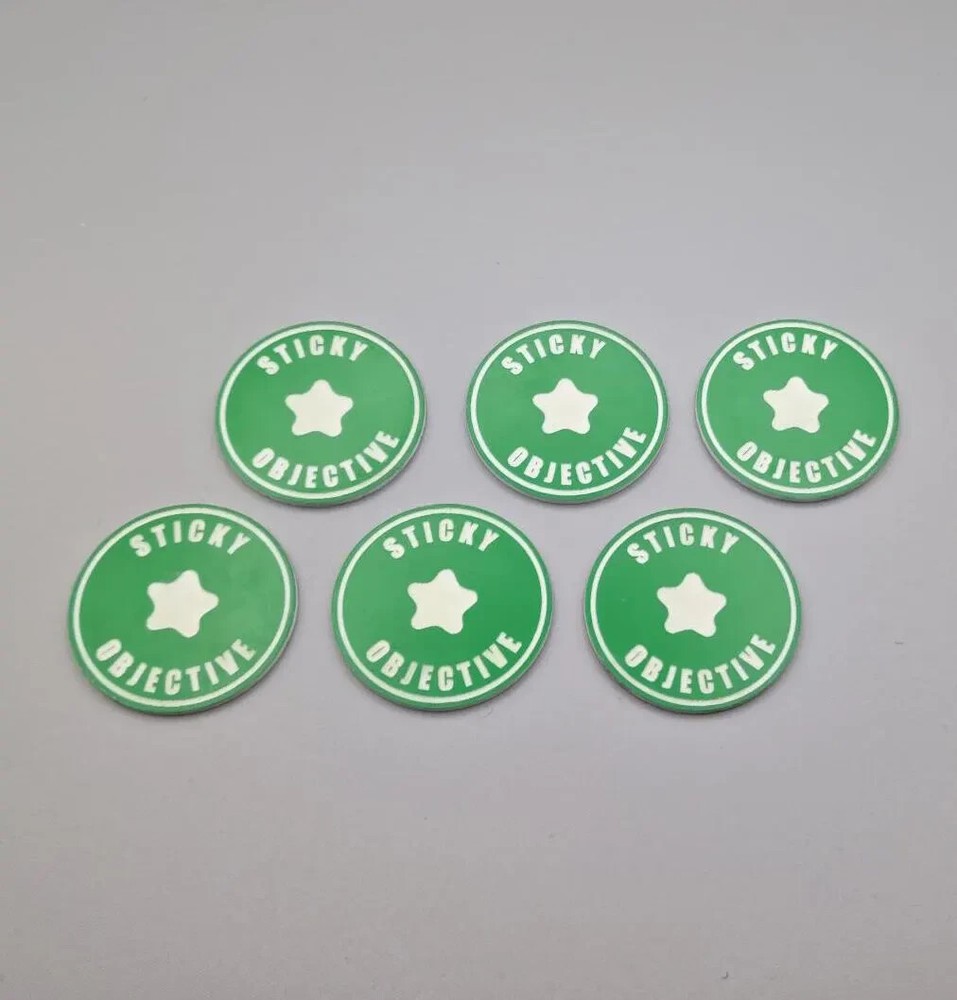 6 x Sticky Objective Tokens