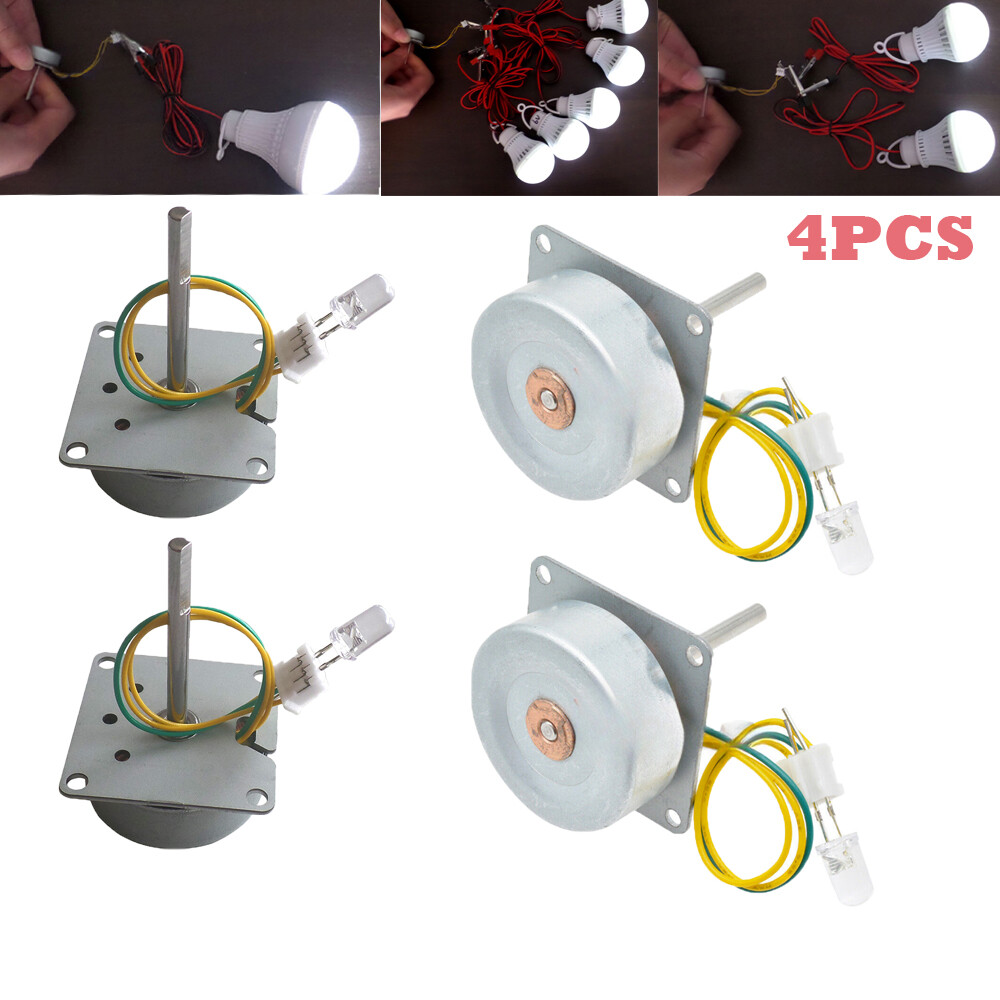 4 pk AC 3 Phase Micro Brushless Generator Mini Wind Hand Generator Motor DIY