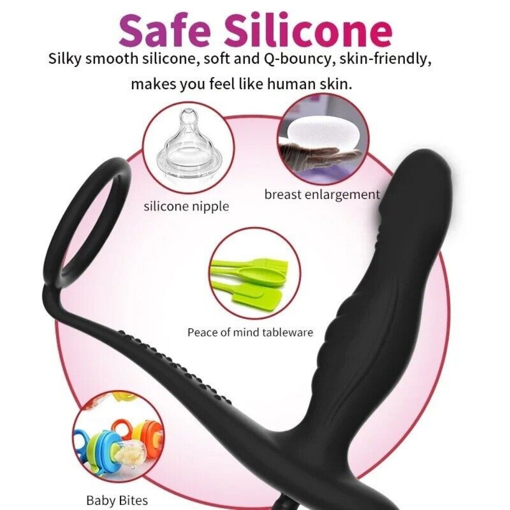 Silicone Spreader Dilator Expander Plug Inflatable Extreme Chastity for Couple
