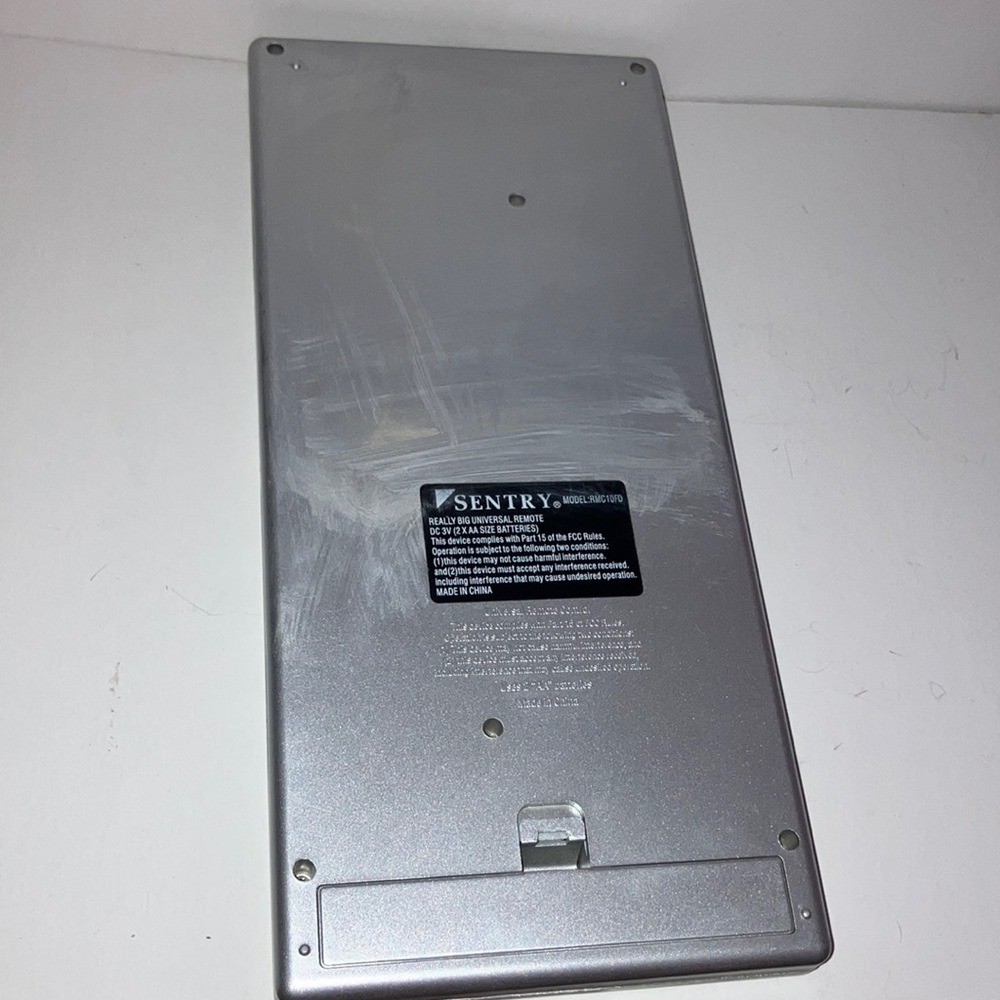 Sentry Really Big Universal Remote 5"x11"